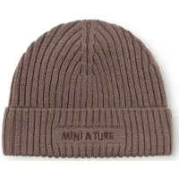 Mini A Ture Matboje Fleece Lined beanie. RWS peppercorn plum (4660) 2-3y
