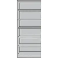 Kerkmann Regalfeld »Office 7 OH« mit Rückwand (960x600 mm) grau, 96x225x60 cm