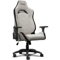 Trust GXT 723 Ruya Gaming-Stuhl – Bequemer Stoffbezug – Beige