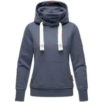 NAVAHOO Damen Kapuzensweatshirt Weicher Hoodie mit dicken Tunnelzugkordeln & Kapuze Raniaa