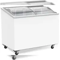 A&S polarny A&S Tiefkühltruhe mit Glasschiebedeckeln | 297 Liter | 4 Körbe