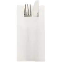 Sovie HORECA Besteckserviette Weiß aus Linclass Airlaid 40 x 40 cm, 4x100 Stück