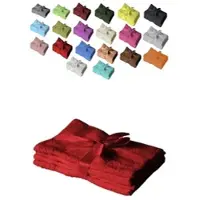 EXKLUSIV HEIMTEXTIL 4 x Handtuch 500 g/m2 50 x 100 cm Rot