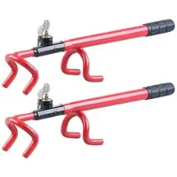 Lescars 2er-Set Universal-Lenkradkrallen zur Auto-Diebstahlsicherung, Schloss