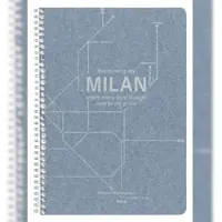 Clairefontaine 5x Jeans métro, Notizheft mit Doppelspirale A4, 74 Blatt liniert mit Rand, sortiert - Jeansblau 83535C