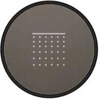 Gessi Hi-Fi Bedientaste-Abdeckung Regen, SP04254707, Farbe: Metall Schwarz gebürstet PVD