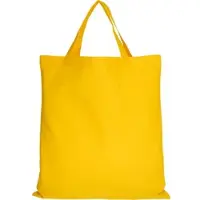 TEXXILLA 10er Pack Baumwolltasche - 28 Farben | mit zwei kurzen Henkeln | 38x42cm, sonnenblumengelb, 100 Stück