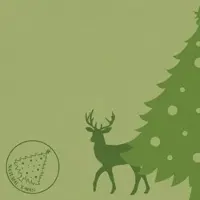Mank Serviette Airlaid Natural X-Mas in Oliv, 40 x 40 cm, 50 Stück - Weihnachten stoffähnlich