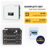 HUSATECH PV-Speichersystem: SOFAR SOLAR Hybrid-Wechselrichter HYD 20KTL mit 4x Pylontech Powercube X1 V2 | 3-phasig | 20kW | 9,6kWh