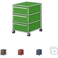 USM United Soft USM Haller Rollcontainer, mit drei Schubladen