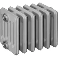 ASW DIN-Gussradiator Berlin grundiert, 20 Glieder, BH 280 NA 200 BL 1200 BT 250