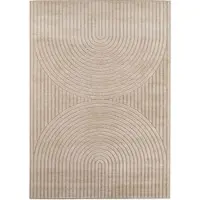 Carpetsale24 Outdoor Teppich, Modern Boho Design, 3D Effekt, Robust und UV-Beständig, ideal für Terrasse Wohnzimmer & Küche, Grösse: 140x200 cm