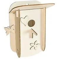 Buttinette Holzbausatz Nistkasten, 14,5 x 21 cm