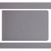 Clairefontaine 10x Crok'Book, Skizzenheft 11x17, 24 Blatt weiß 90g, Querformat - Hellgrau 60345C