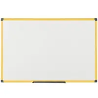 BI-Office Ultrabrite Whiteboard 200x100cm, Gelber Aluminiumrahmen