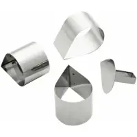 Schneider Schaumspeiseringe-Set, Tropfen 166509 , Höhe: 73 mm, 4-teilig (3 Formen + 1 Drücker)