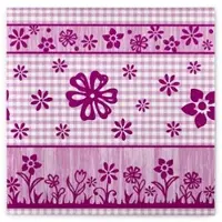 Sovie HORECA Serviette Joni in Beere aus Linclass Airlaid 40 x 40 cm, 50 Stück - Frühling Blumen