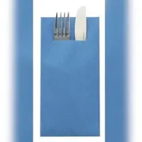 Sovie HORECA Besteckserviette Aquablau aus Linclass Airlaid 40 x 40 cm, 100 Stück