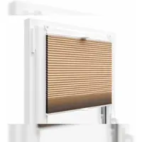 KS Handel 24 THERMO WABENPLISSEE 100% VERDUNKELNDFALTROLLO JALOUSIE (Latte Macchiato PM03, 115x120 cm)