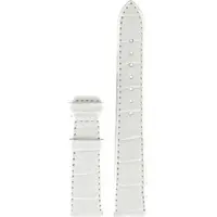 Certina - Leder Ds 8 Lady Lederband Weiss 17/14mm, Ohne Schnalle, Xl C610013656 - alligator-prägung,rind,weiß