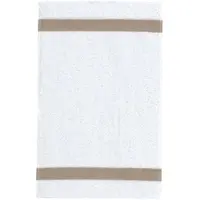 Feiler Handtücher Exclusiv mit Chenillebordüre Gästetuch 30x50 cm | kiesel - braun