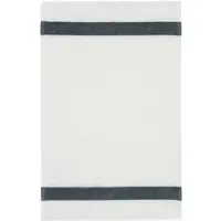 Feiler Handtücher Exclusiv mit Chenillebordüre Gästetuch 30x50 cm | grau - grau