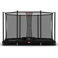 Berg Trampolin Ultim Favorit InGround 410 Black + Safety Net Comfort Airflow