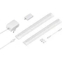 Ledscom.de Smarte LED Unterbau-Leuchte SIRIS weiß matt, WLAN-Controller, flach, Smart-Home, Alexa-fähig, je 30cm, je 370lm, weiß, 2er Set