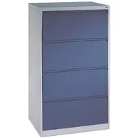Californian Products CP Hängeregistraturschrank A4 blau, 78.7x135.7x59 cm