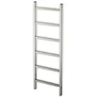 Hailo Schachtleiter 400mm lichte Weite Stahl verzinkt 1.0037 / ASTM A36 mit 5 Sprossen 1,40m
