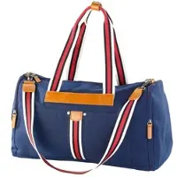 Carlo Milano Canvas-Strandtasche/ Freizeittasche, blau