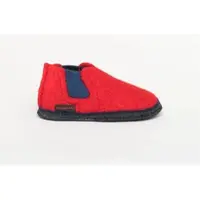 Kitz-pichler Hütten-Chelsea Kids | Kinder Filz-Hausschuh | Farbe Rot| Hüttenschuh in Größe 25 - Rubin/Blau - 25