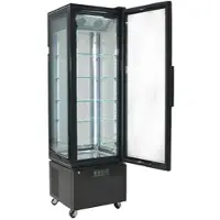 EURAST Kühlvitrinenschrank mit rädern - 650x650x1950 mm - 320 W 230/1V - 14119901