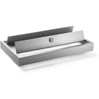 LEDaquaristik GmbH deLUX Aquariumabdeckung aus Aluminium - Flap Klappdeckel - Titangrau 30cm 2-teilig (1 Trägerprofil) 110cm