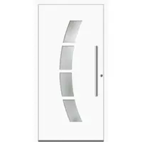 Haustuerenland.de Aluminium Haustür RC2 "MEIKE" 78 mm Weiß RAL 9016 beidseitig innen öffnend DIN rechts