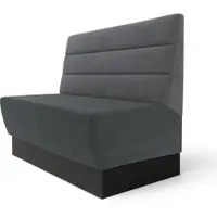 GGM Möbel Meyer S | Gastrobank | B:H 180 x 100 cm | Grau | Horizontal Gestreift | Samt