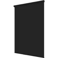 KS Handel 24 Halb-Kassetten Duschrollo Duschvorhang PEVA Schwarz 170x240 cm