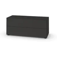 Piure Nex Pur Box Sideboard 2-fach Schubkasten 120 x 50 x 48 cm Graphite