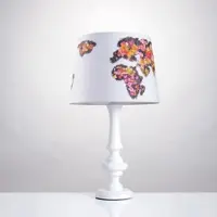 Fifi Studio Tischlampe Weltkarte Blumen Groß