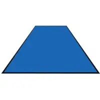 M&A Matting Schmutzfangmatte Colorstar, mittelblau, waschbar, glatter Rücken 746085115150-C27 , Maße (B x T): 85 x 115 cm