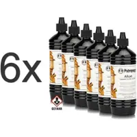 Petromax 6 x Petroleum | Paraffinöl 1 Liter Flasche Alkan -