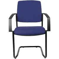 Topstar Besucherstuhl B to B 20 BB300A G26 mit Armlehnen blau