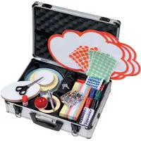 Franken Moderationskoffer Trainer, Moderatorenkoffer mit Inhalt, über 3.000 Teile, Aluminium, UMKR