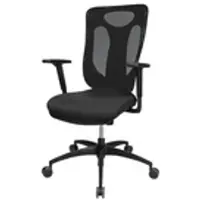 Möbel Kraft Bürodrehstuhl Net Pro 100 , schwarz , Maße (cm): B: 70 H: 113 T: 70.0