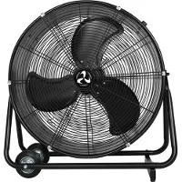 CasaFan DF600 Eco IP54 SL, Haushalts-Lamellenlüfter, Schwarz, Flur, Stahl, 870 RPM, 60 cm