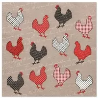 Papstar 20 Servietten, 33 cm x 33 cm 3-lagig 1/4-Falz Design Set 5