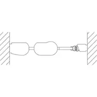 Kermi Pega Pendeltür 1-flügelig mit Festfeld PE1GR09020VUK 90x200cm, silber hochglanz ESG SR Opaco, rechts
