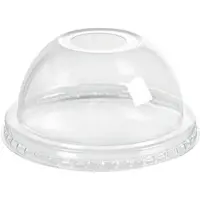 Duni Kuppeldeckel mit Öffnung für 192157/192158/192159, 35/47 cl 35/47/59 cl Transparent, 900 Stk/Krt (12 x 75 Stk)