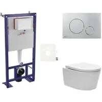 SAT Wand-WC Set für Vorwandmontage + Brevis WC SIKOSSBR71