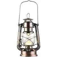 Lunartec Ultra helle LED-Sturmlampe, Batterie, 200lm, 3W, warmweiß, bronze